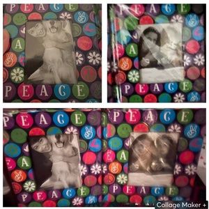 Peace Photo Frame (Two 2.5 x 3.5 in)